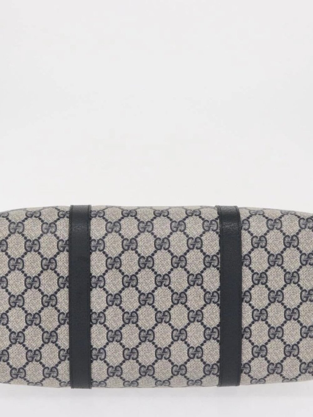 GUCCI GG Supreme Boston Bag PVC Navy Gold 002 39 6842 Auth 163068 - Picture 7 of 16